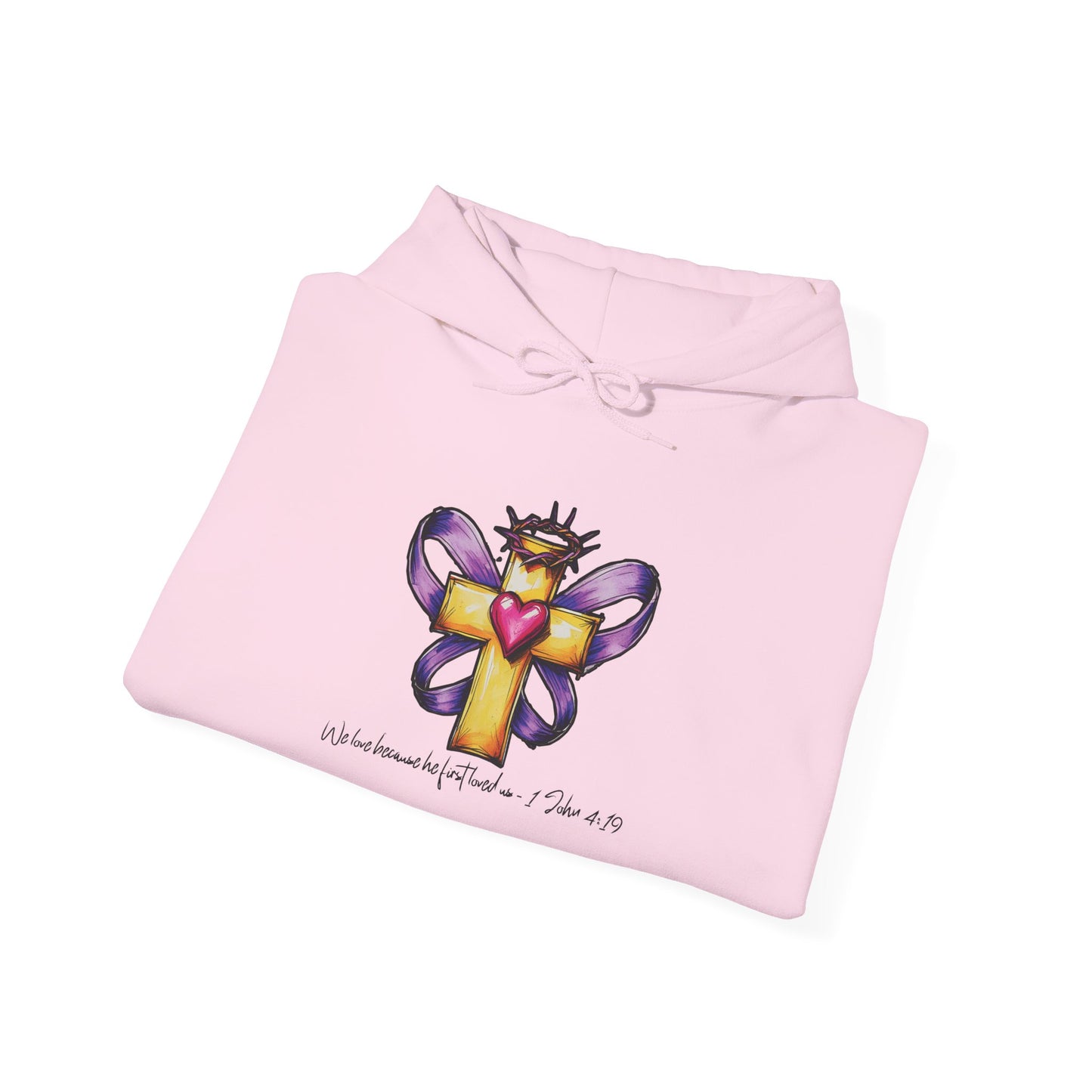 His Love Heart Hoodie | Unisex Sweatshirt Printify