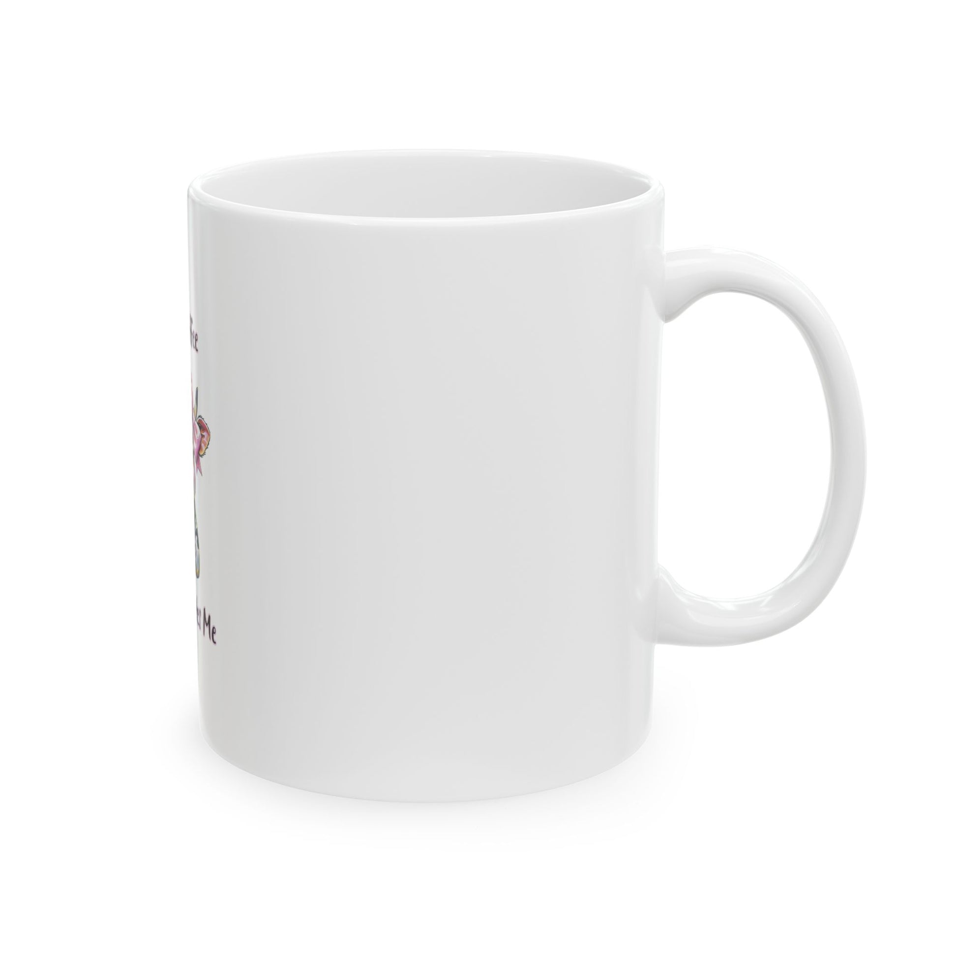 Ceramic Mug - "Only Coffee Mooo-tivates Me" Cute Cow Coffee Mug (11oz, 15oz) Printify