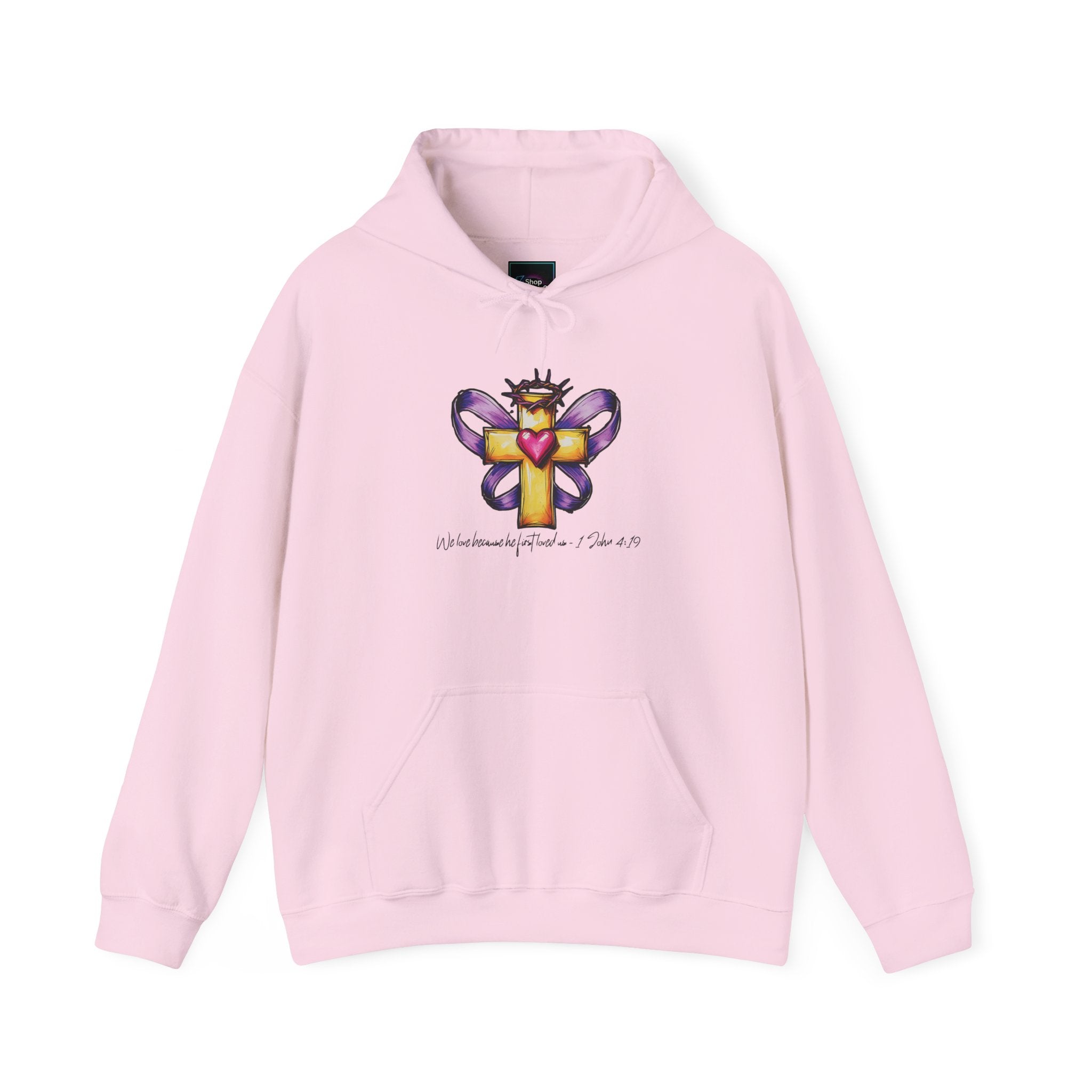 His Love Heart Hoodie | Unisex Sweatshirt Printify