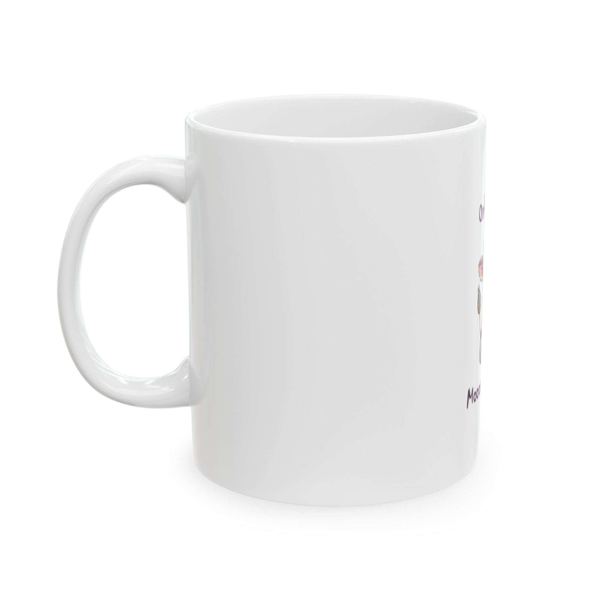 Ceramic Mug - "Only Coffee Mooo-tivates Me" Cute Cow Coffee Mug (11oz, 15oz) Printify