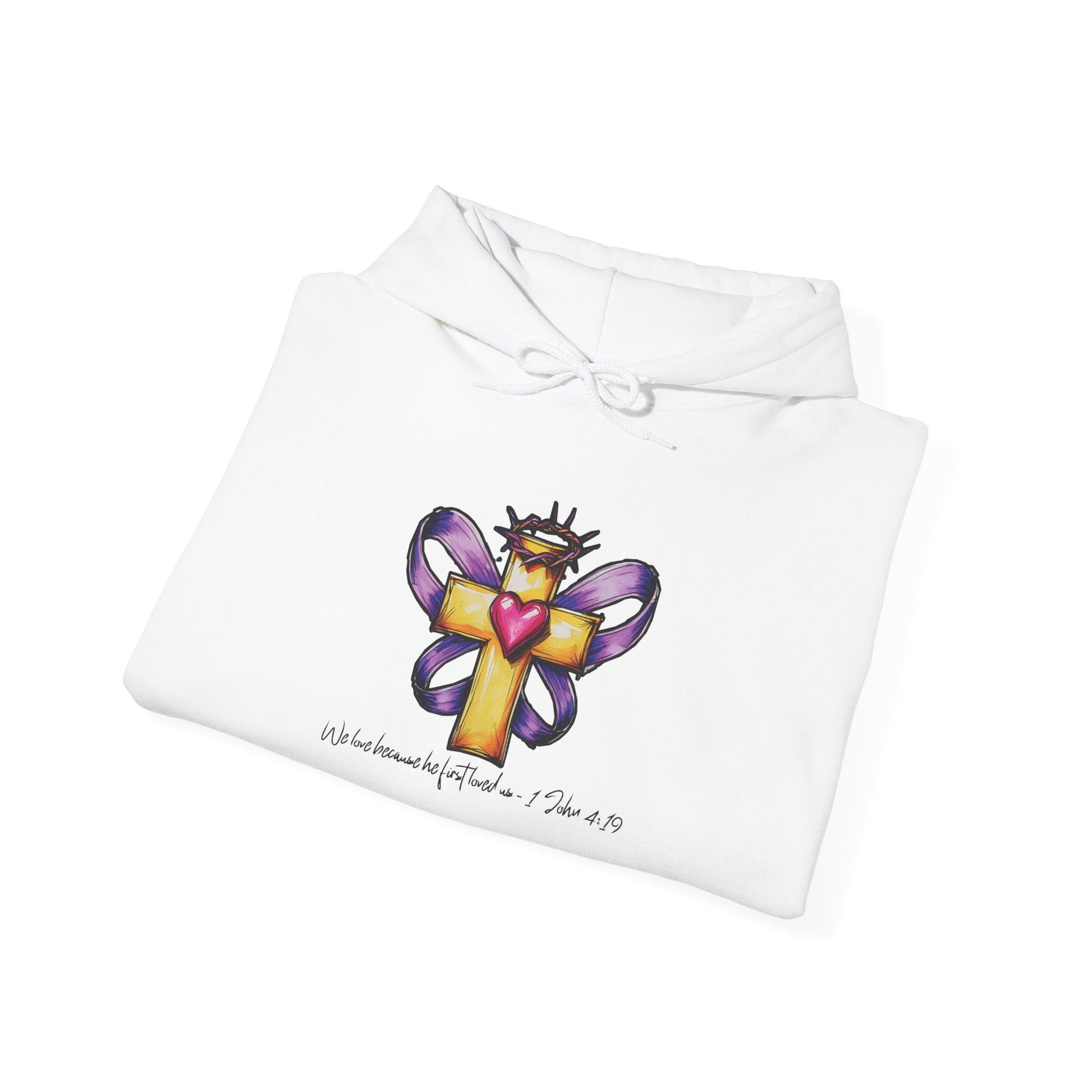 His Love Heart Hoodie | Unisex Sweatshirt Printify